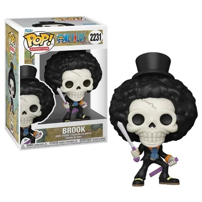 Funko Pop Brook One Piece calavera músico