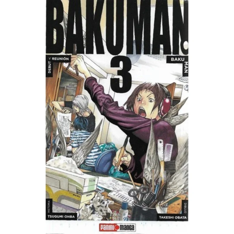 Portada Manga Bakuman Tomo 3 Panini Manga