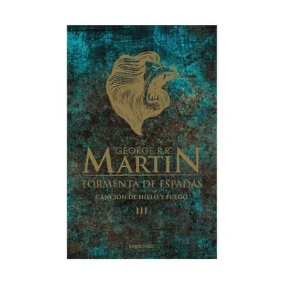 Portada Tormenta de Espadas Juego de Tronos con emblema Stark