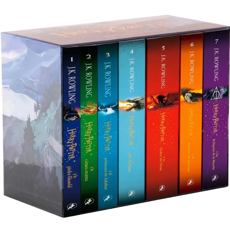 Set de 7 libros Harry Potter en estuche coleccionable