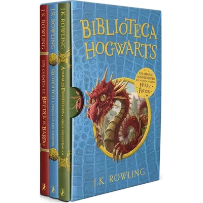 Set Estuche Biblioteca Hogwarts Harry Potter con tres libros