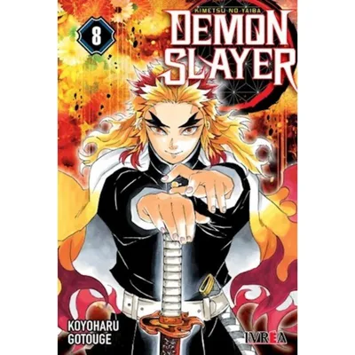 Portada Manga Demon Slayer Tomo 8 Kimetsu no Yaiba