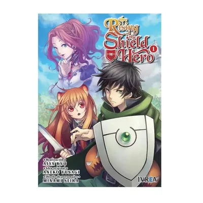 Manga El Ascenso del Héroe del Escudo Tomo 1 con personajes principales