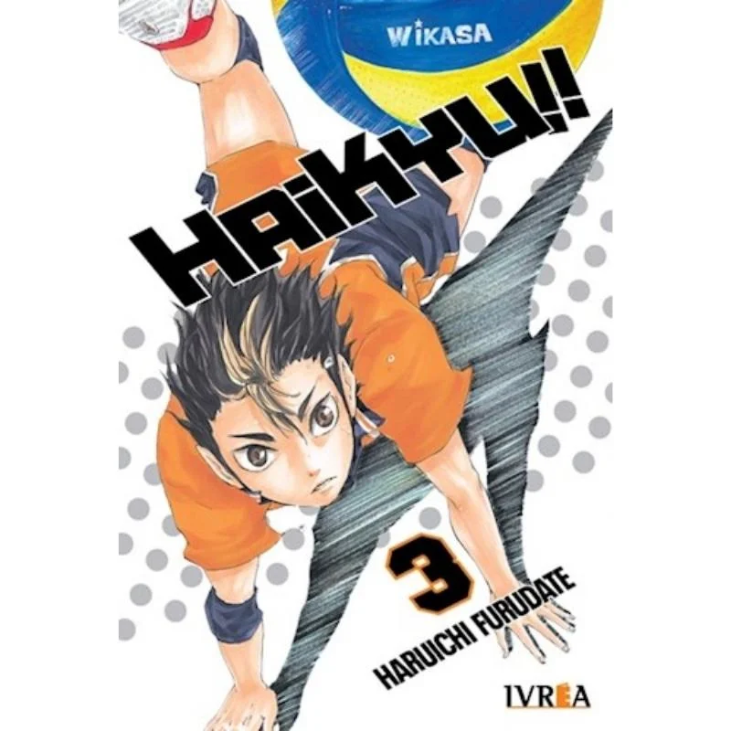 Manga Haikyu tomo 3 con Haruichi Furudate en portada, editorial Ivrea