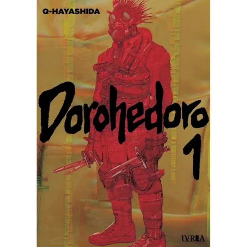 Portada Manga Dorohedoro volumen 1 con personaje rojo de Q-Hayashida