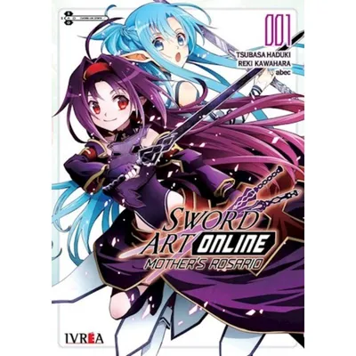 Manga Sword Art Online Mother's Rosario volumen 1 - Personajes principales con armas