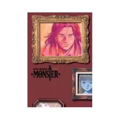 Portada Manga Monster Tomo 1 de Naoki Urasawa con marco dorado