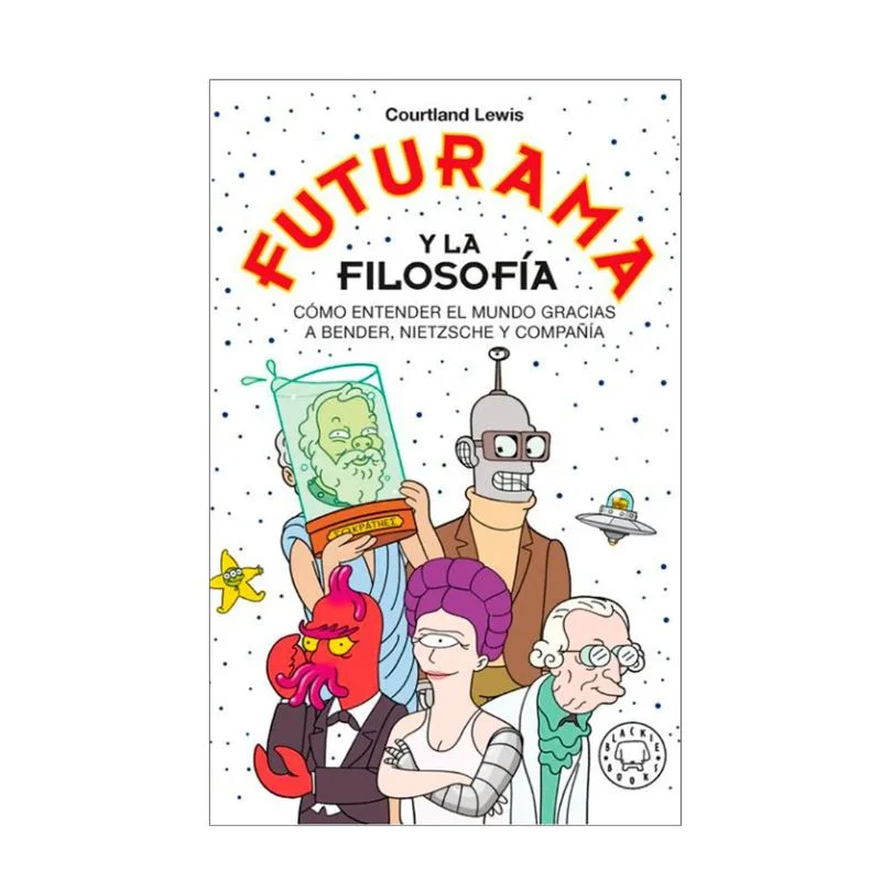 Portada Libro Futurama y la Filosofía con personajes de la serie
