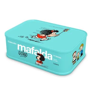 Lata turquesa Colección Mafalda 11 tomos edición limitada Lumen