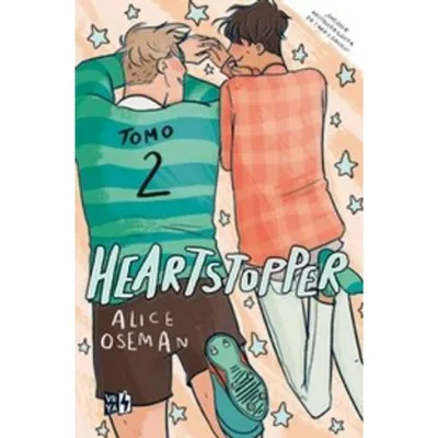 Cómic Heartstopper tomo 2 de Alice Oseman con dos personajes abrazados