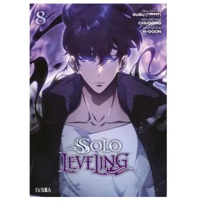 Portada del cómic Solo Leveling volumen 8 con Sung Jinwoo