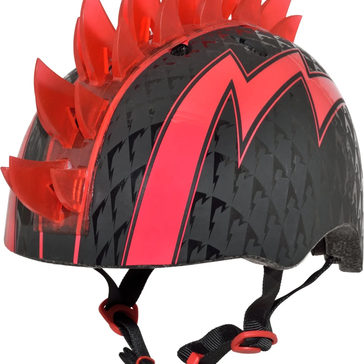 Casco Infantil Mohawk Rojo y Negro con Púas (Pedido Exclusivo · entrega 2 a 3 semanas)