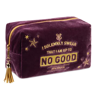 Bolsa de Maquillaje Terciopelo Harry Potter Juro Solemnemente (Pedido Exclusivo · entrega 2 a 3 semanas)