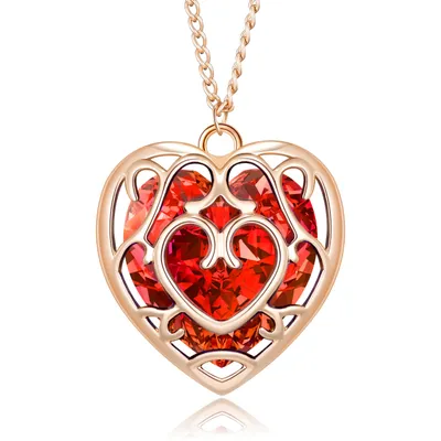 Collar Corazón Cristal Rojo The Legend of Zelda (Pedido Exclusivo · entrega 2 a 3 semanas)