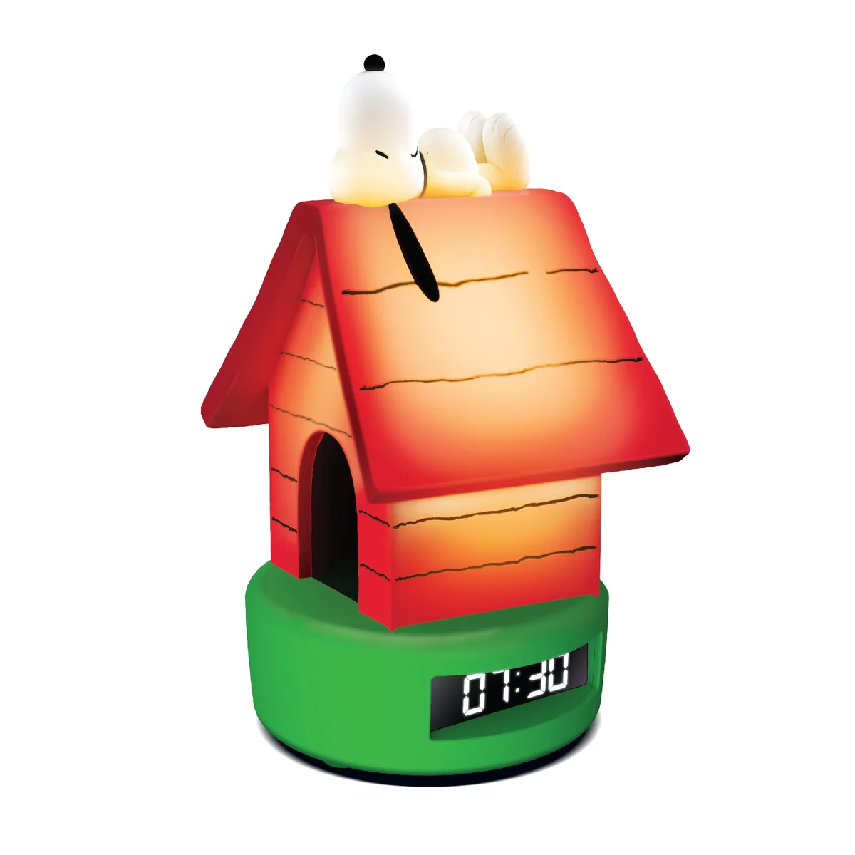 Reloj Despertador Caseta Snoopy con Luz LED (Pedido Exclusivo · entrega 2 a 3 semanas)