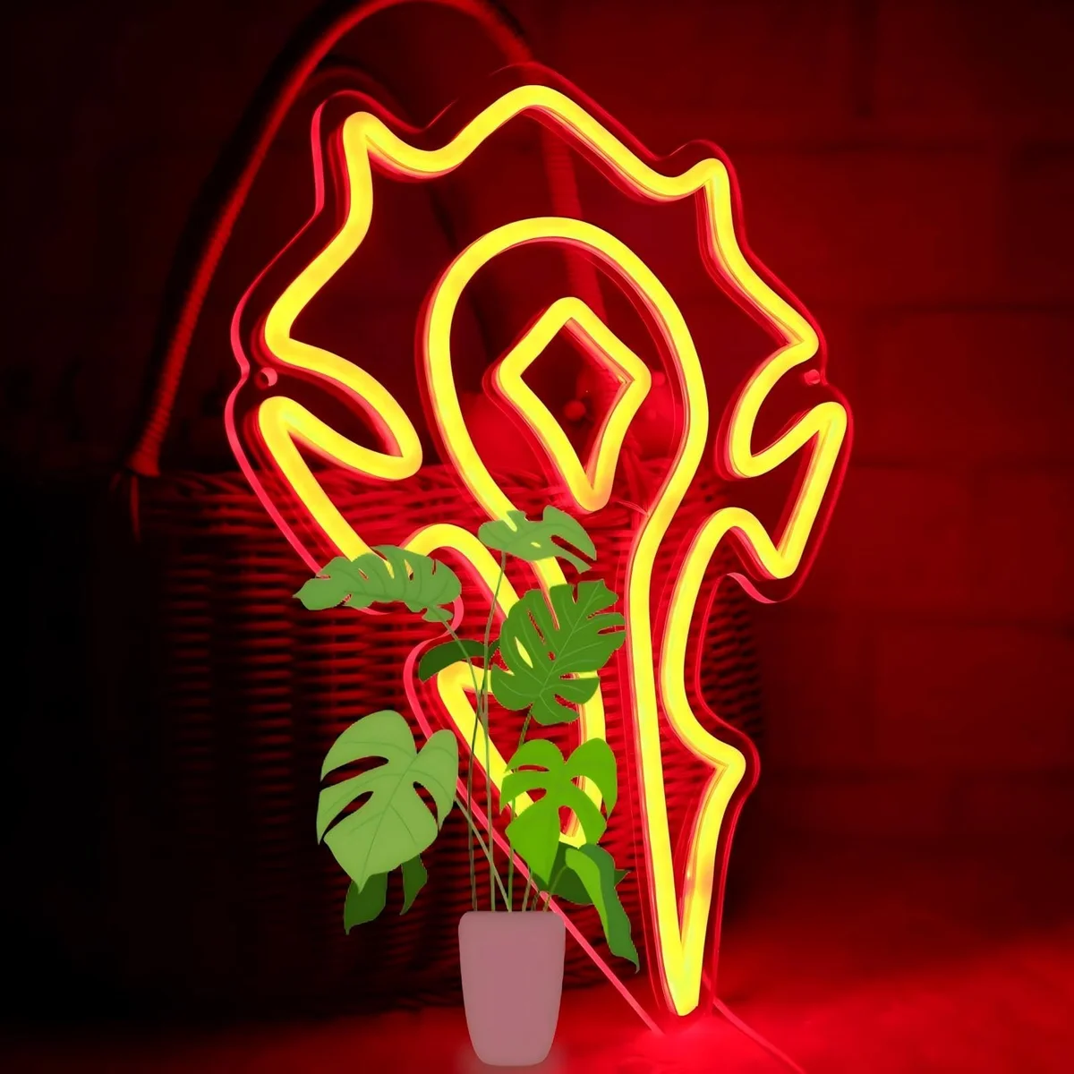 Letrero Neón Símbolo Horda World Of Warcraft (Pedido Exclusivo · entrega 2 a 3 semanas)