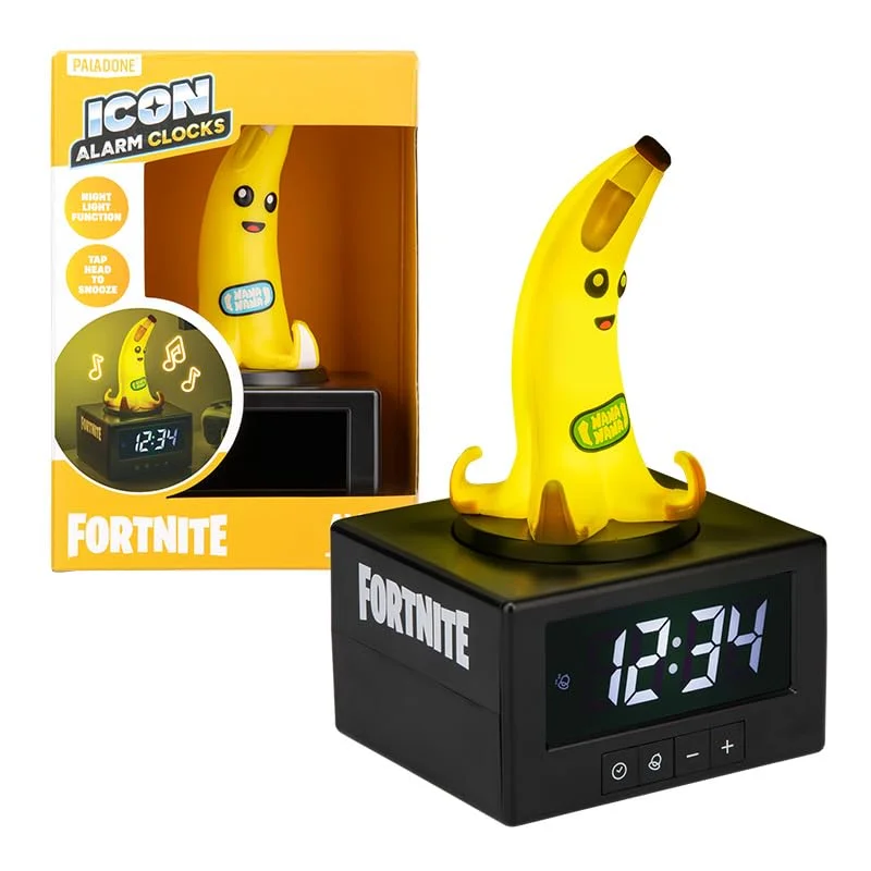 Reloj Despertador Peely Fortnite con Luz Nocturna (Pedido Exclusivo · entrega 2 a 3 semanas)