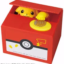 Alcancía Pikachu Ladrón de Monedas Pokémon