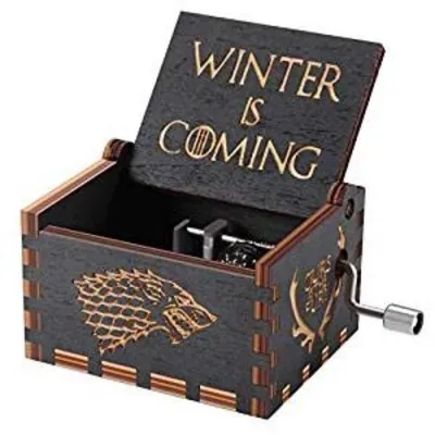 Caja musical Winter Is Coming Juego de Tronos con lobo Stark