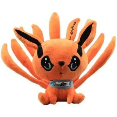 Peluche Kurama nueve colas naranja de Naruto