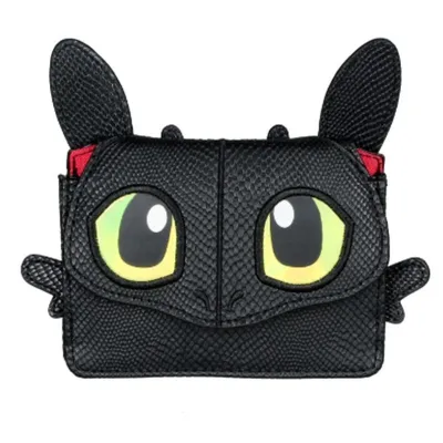 Cartera Chimuelo negro con ojos amarillos - Cómo Entrenar a tu Dragón