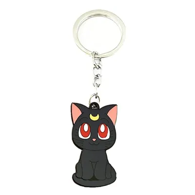 Llavero Luna Sailor Moon metal con ojos rojos