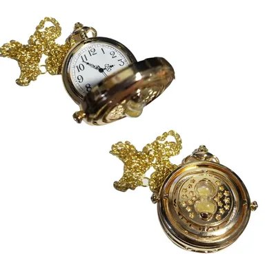 Reloj de bolsillo Giratiempo Harry Potter con cadena dorada