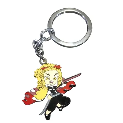 Llavero metálico Kyojuro Rengoku Kimetsu no Yaiba