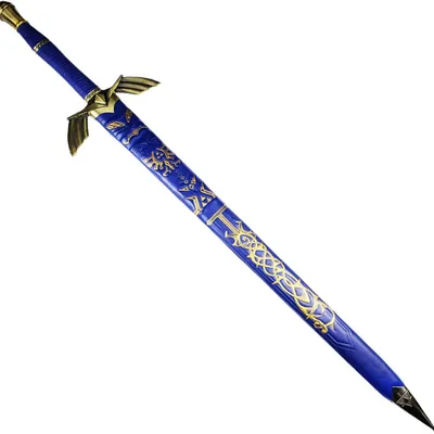 Espada Link metal azul y dorado The Legend of Zelda