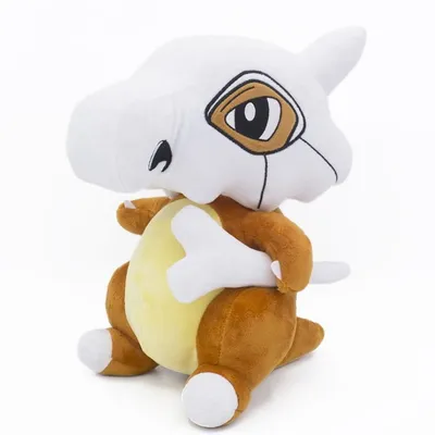 Peluche Cubone Pokémon color marrón y blanco