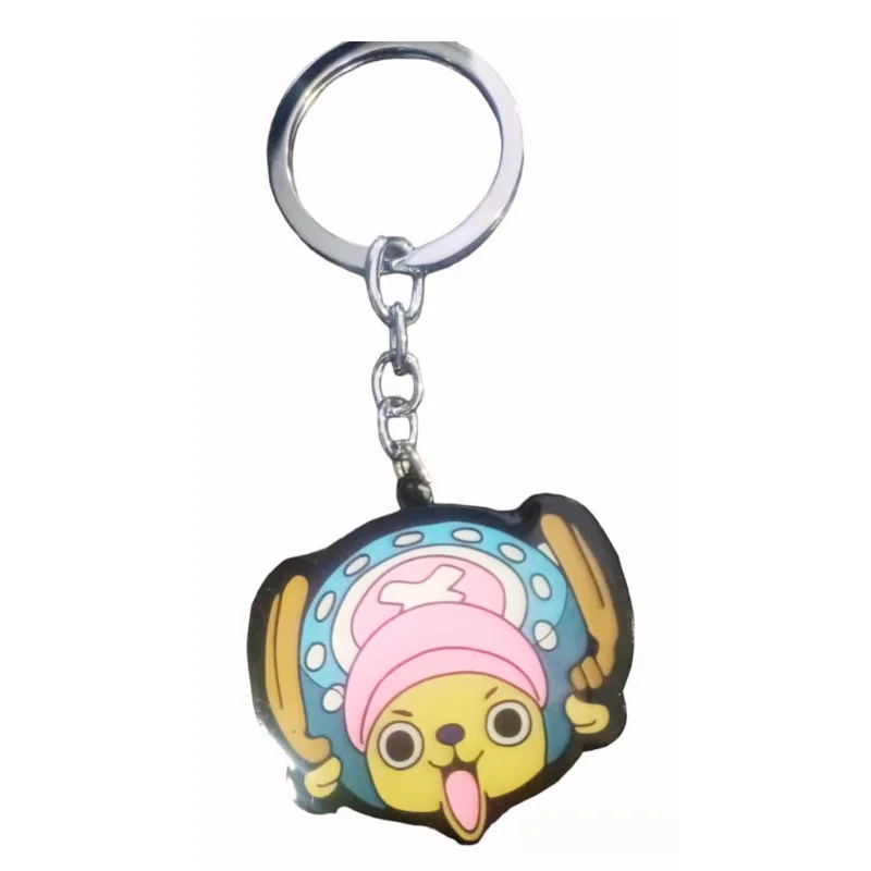 Llavero Tony Tony Chopper One Piece metal con gorro rosa