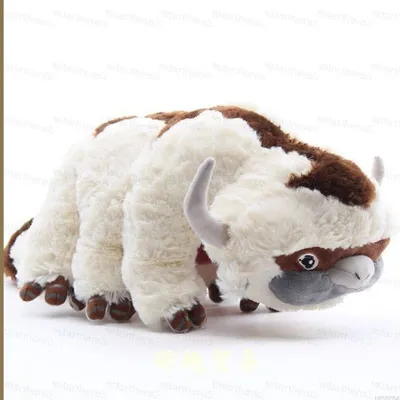 Peluche Appa blanco y marrón de Avatar La Leyenda de Aang