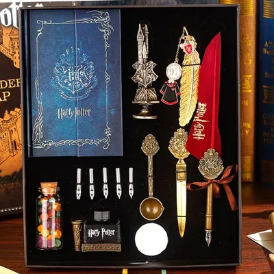 Set de escritura Harry Potter con plumas y Mapa del Merodeador