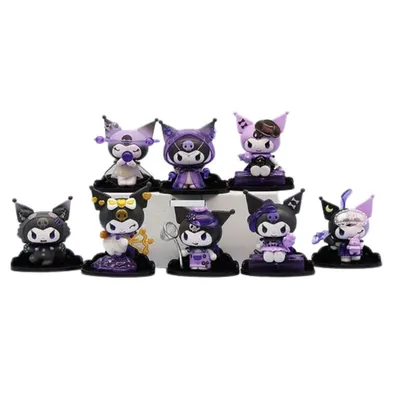 Figura Kuromi Sanrio en púrpura y negro