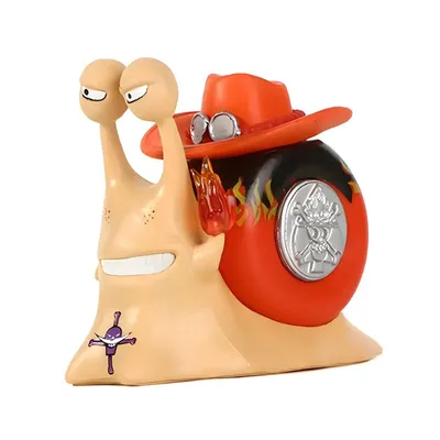 Figura Den Den Mushi Ace con sombrero rojo — One Piece