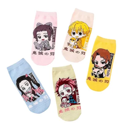 Medias tobilleras Kimetsu no Yaiba con personajes anime