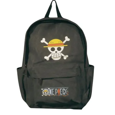 Mochila One Piece con calavera Luffy y sombrero paja