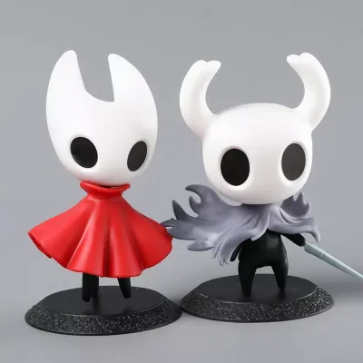 Set 2 figuras Hollow Knight: Caballero y Hornet con bases negras