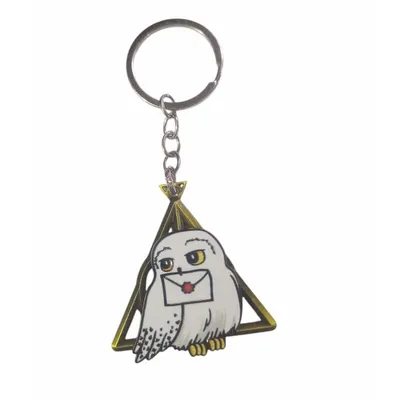 Llavero giratorio Hedwig lechuza blanca Harry Potter