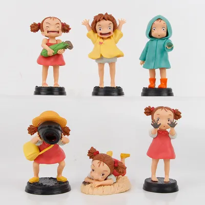 Set de 6 figuras de Ponyo de Studio Ghibli en diferentes poses