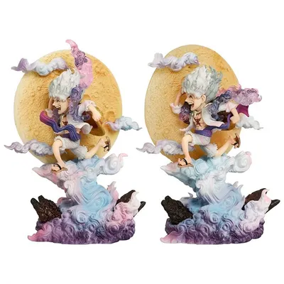 Lámpara Luffy Gear 5 One Piece con nubes decorativas