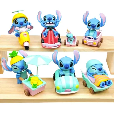 Conjunto de figuras Stitch con vehículos de juguete — Lilo & Stitch