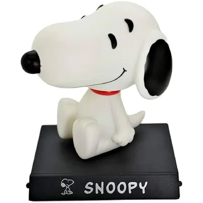 Soporte celular Snoopy blanco con collar rojo — Peanuts