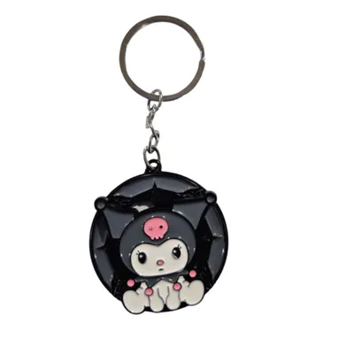Llavero Kuromi giratorio Sanrio con capucha negra