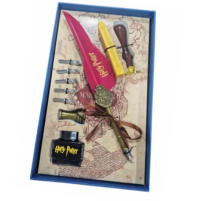 Set de pluma Gryffindor con tintero y accesorios de escritura Harry Potter