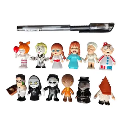 Set de 12 figuras clásicos del terror en tamaño pequeño