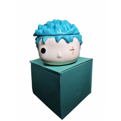 Mug 3D Roronoa Zoro One Piece con cabello azul