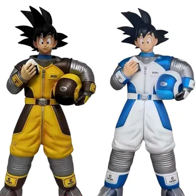 Figura Goku Astronauta Dragon Ball en traje espacial amarillo y azul