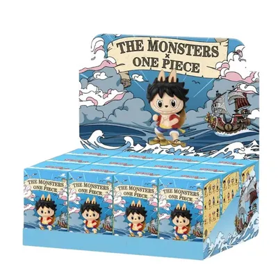 Figura Labubu One Piece The Monsters en caja azul