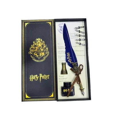 Set plumas Ravenclaw Harry Potter con pluma estilográfica azul y accesorios